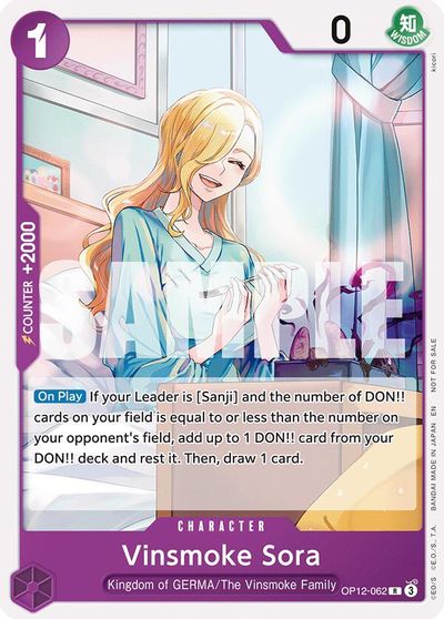 Vinsmoke Sora (Tournament Pack 2026 Vol. 1) card art