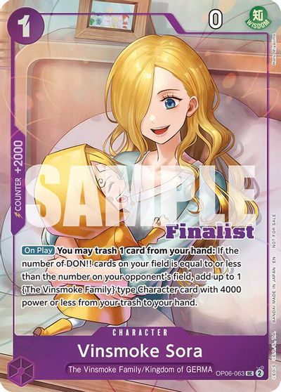 Vinsmoke Sora (CS 25-26 Finalist Card Set 2) card art