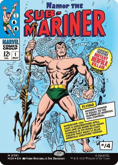 Namor The Sub-Mariner (Borderless) (391) card art