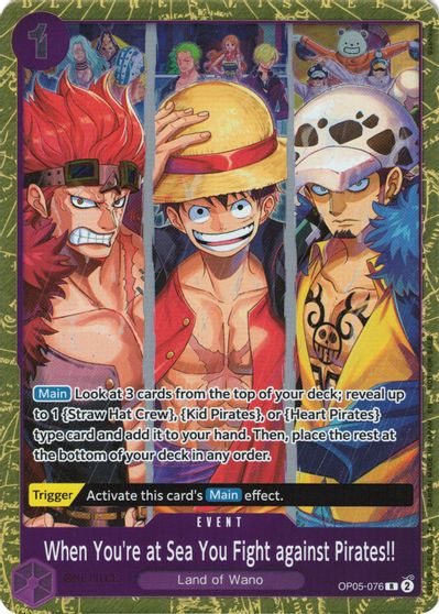 When You're at Sea You Fight against Pirates!! (2025 Pirates League Finals Textured Foil) card art