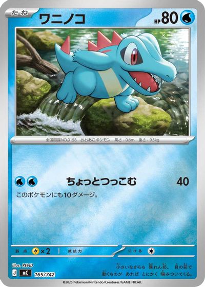 Totodile - 165/742 (Mirror Holo) card art