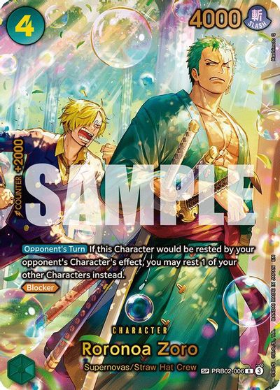 Roronoa Zoro - PRB02-006 (SP) card art