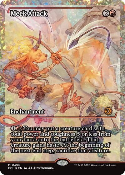 Meek Attack (0398) (Showcase) (Fracture Foil) card art