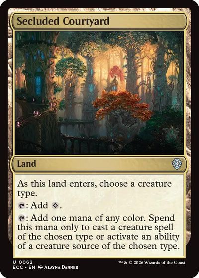 Secluded Courtyard card art