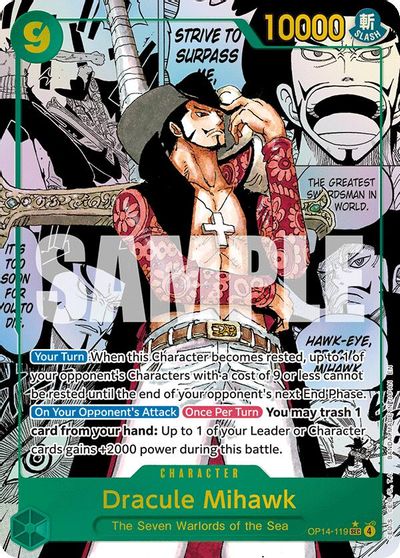 Dracule Mihawk (Manga) card art