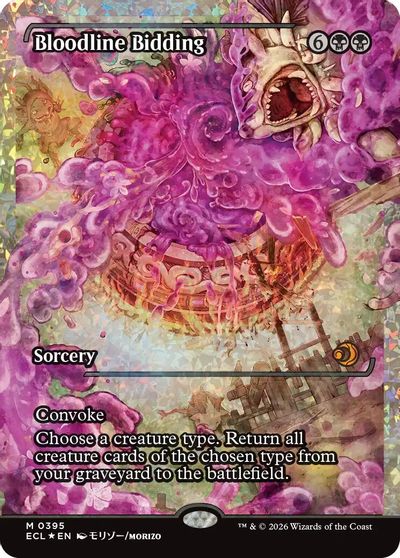 Bloodline Bidding (Showcase) (Fracture Foil) card art