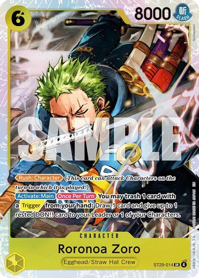 Roronoa Zoro card art