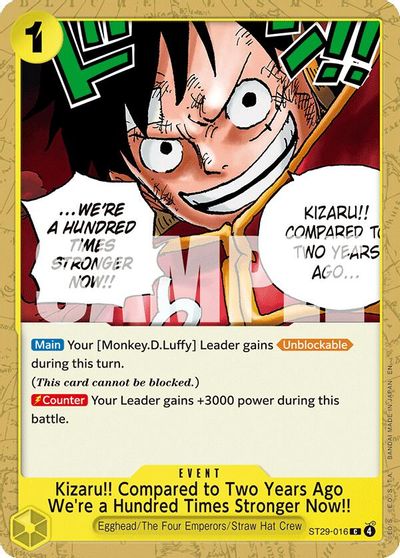 Kizaru!! Compared to Two Years Ago We're a Hundred Times Stronger Now!! card art