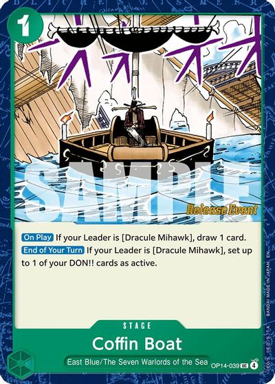 Coffin Boat card art