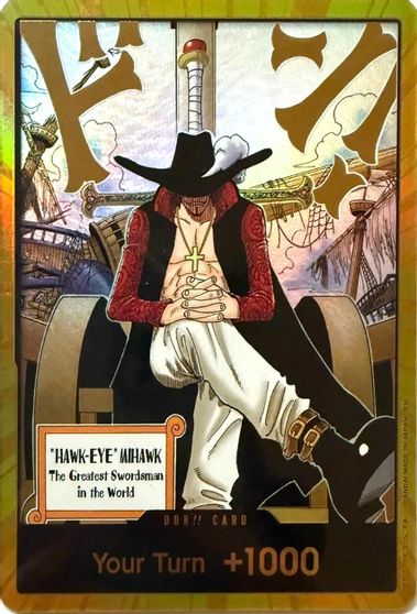 DON!! Card (Dracule Mihawk) (Gold) card art