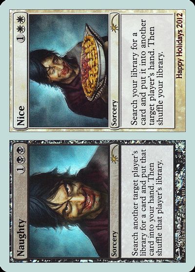 Naughty // Nice card art