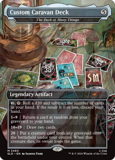 Custom Caravan Deck - The Deck of Many Things card art