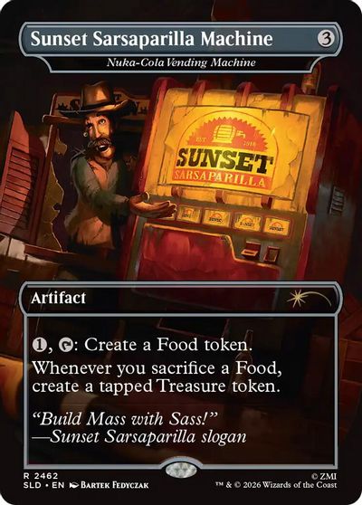Sunset Sarsaparilla Machine - Nuka-Cola Vending Machine card art