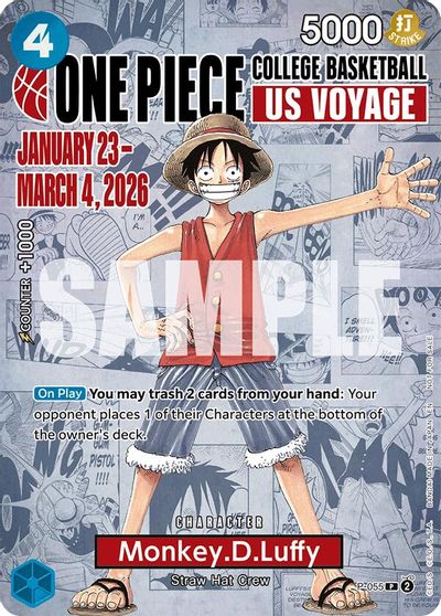 Monkey.D.Luffy (055) (College Basketball US Voyage) card art