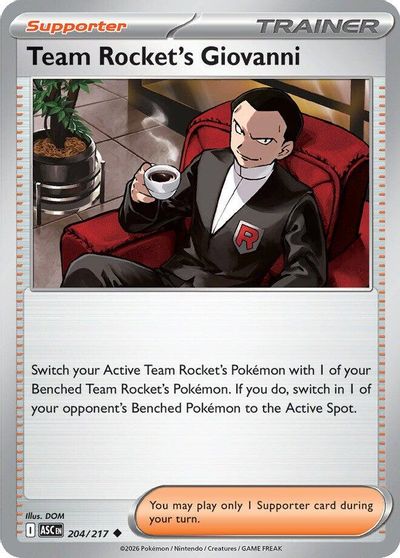 Team Rocket's Giovanni card art