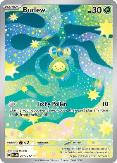 Budew - 221/217 card art