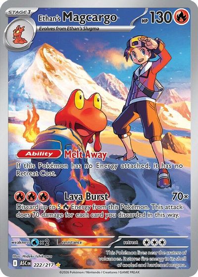 Ethan's Magcargo - 222/217 card art