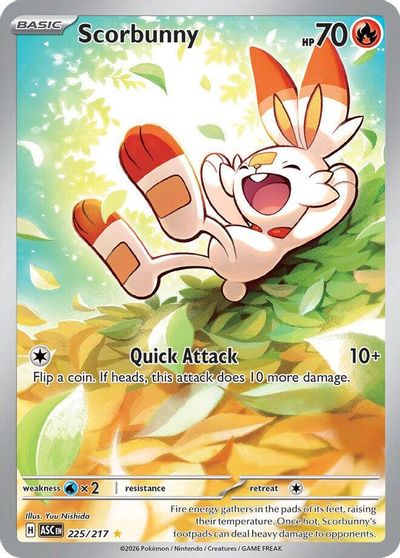 Scorbunny - 225/217 card art