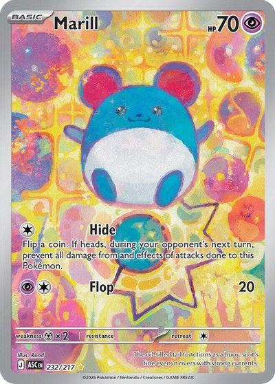 Marill - 232/217 card art