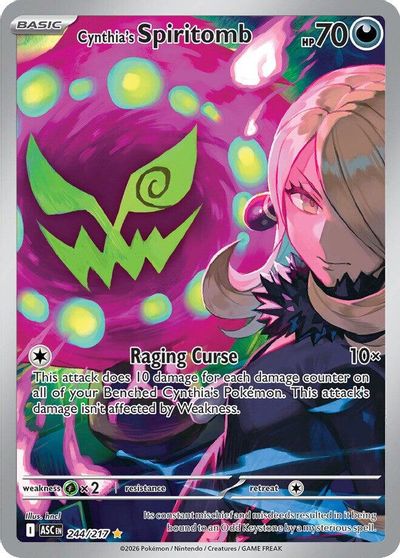 Cynthia's Spiritomb - 244/217 card art