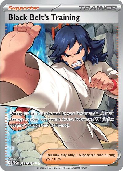 Black Belt's Training card art