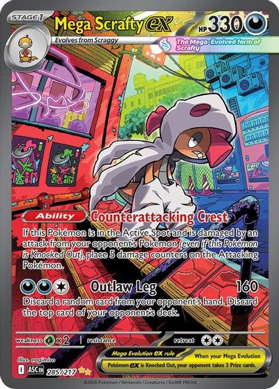 Mega Scrafty ex - 285/217 card art