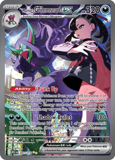 Marnie's Grimmsnarl ex card art