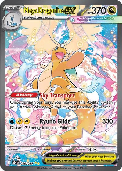 Mega Dragonite ex - 290/217 card art