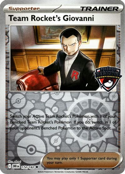 Team Rocket's Giovanni card art