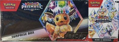 Prismatic Evolutions Booster Bundle + Surprise Box Bundle (Sam's Club) card art