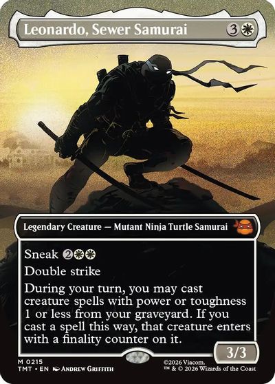 Leonardo, Sewer Samurai (Borderless) card art