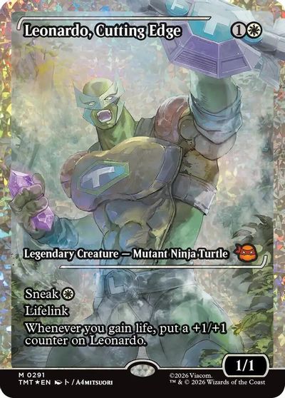 Leonardo, Cutting Edge (Showcase) (Fracture Foil) card art