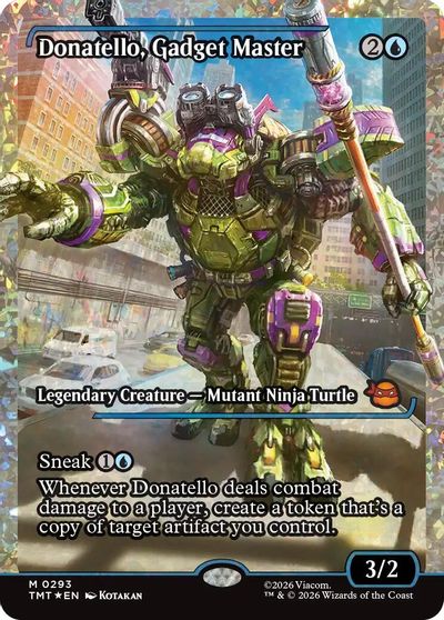Donatello, Gadget Master (Showcase) (Fracture Foil) card art