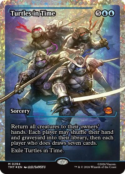 Turtles in Time (Showcase) (Fracture Foil) card art