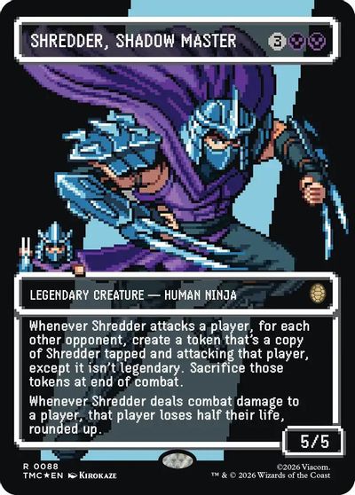 Shredder, Shadow Master (Borderless) (Surge Foil) card art