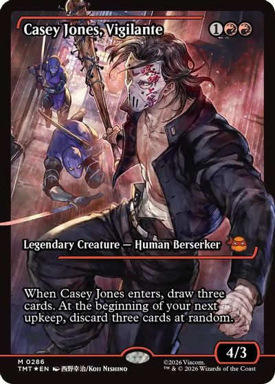 Casey Jones, Vigilante (0286) (Showcase) card art