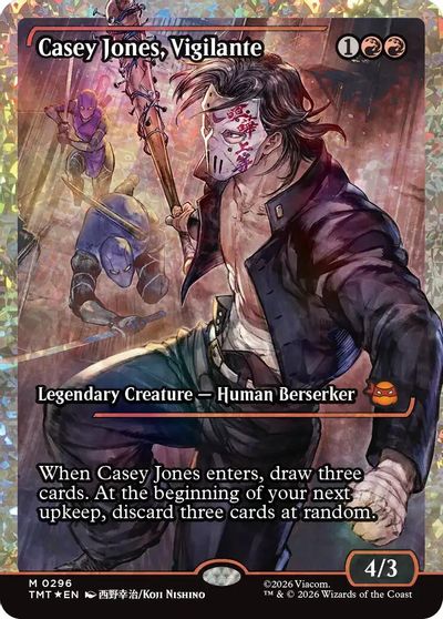 Casey Jones, Vigilante (0296) (Showcase) (Fracture Foil) card art