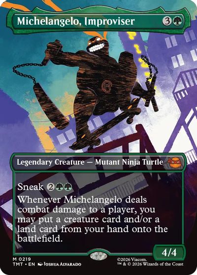 Michelangelo, Improviser (Borderless) card art