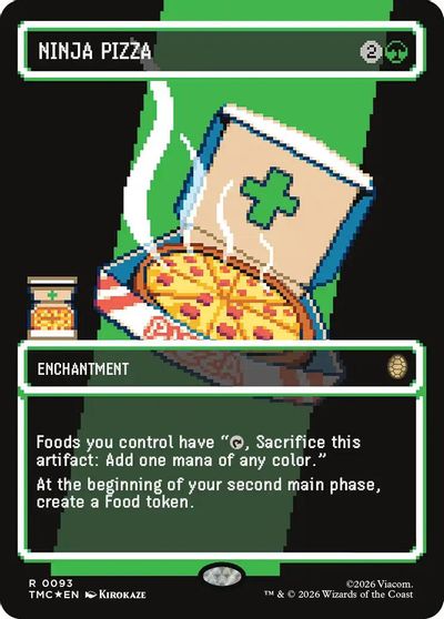 Ninja Pizza (Borderless) (Surge Foil) card art