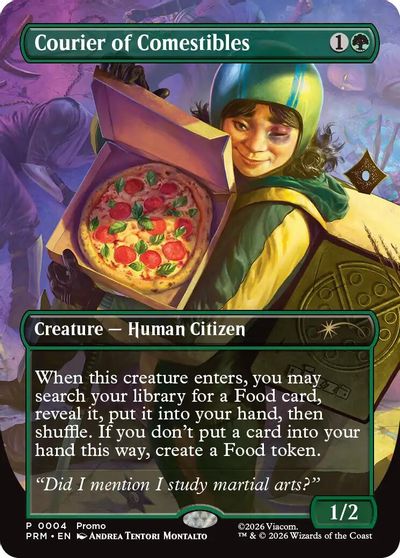 Courier of Comestibles (Borderless) card art