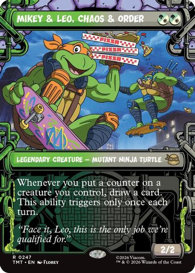 Mikey & Leo, Chaos & Order (Showcase) card art