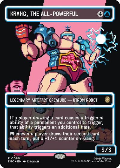 Krang, the All-Powerful (Borderless) (Surge Foil) card art