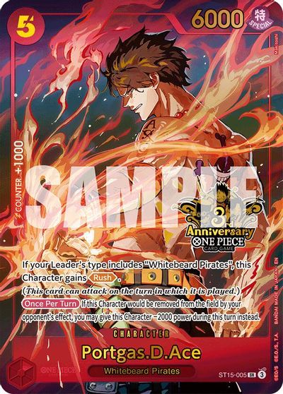 Portgas.D.Ace (Japanese Version 3rd Anniversary Set) card art