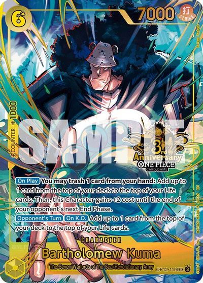 Bartholomew Kuma (Japanese Version 3rd Anniversary Set) card art