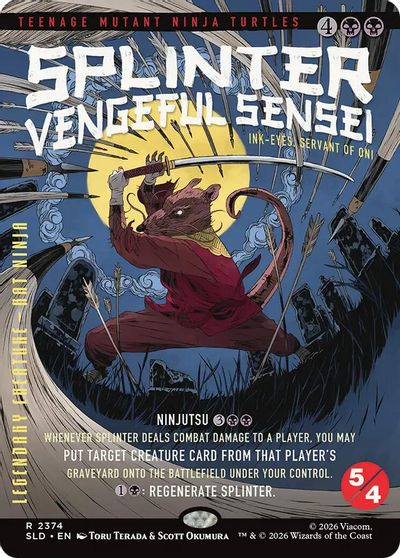 Splinter, Vengeful Sensei - Ink-Eyes, Servant of Oni card art
