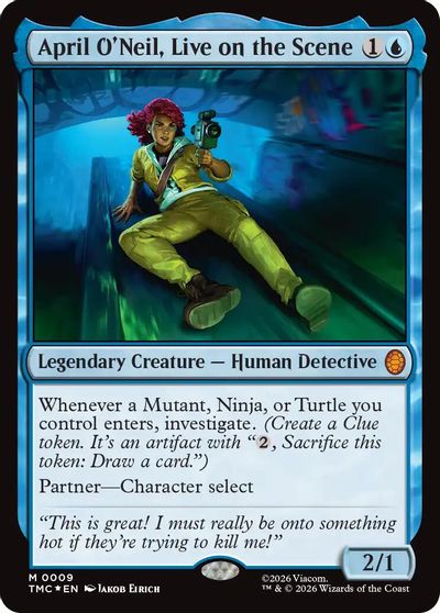 April O'Neil, Live on the Scene (Surge Foil) card art