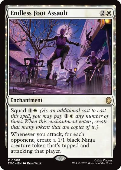 Endless Foot Assault (Surge Foil) card art