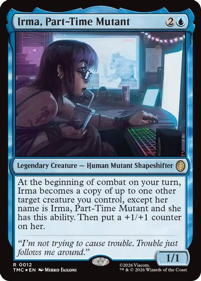 Irma, Part-Time Mutant (Surge Foil) card art