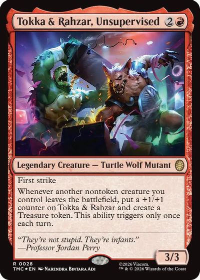 Tokka & Rahzar, Unsupervised (Surge Foil) card art