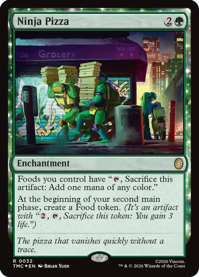 Ninja Pizza (Surge Foil) card art